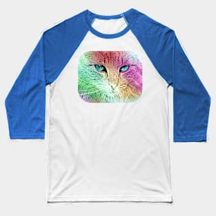 Rainbow Cat Baseball T-Shirt